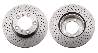 Trw 1x Bremsscheibe Vorderachse links Belüftet [Hersteller-Nr. DF6212S] für Porsche von TRW