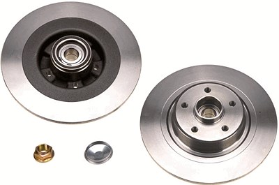 Trw 1x Bremsscheibe mit Radlager Hinterachse [Hersteller-Nr. DF4413BS] für Renault von TRW