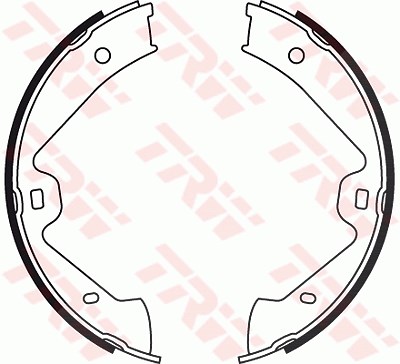 Trw Bremsbackensatz, Feststellbremse [Hersteller-Nr. GS8776] für Porsche, VW von TRW