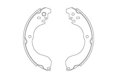 Trw Bremsbackensatz [Hersteller-Nr. GS8813] für Chrysler, Dodge, Jeep von TRW