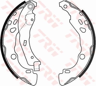 Trw Bremsbackensatz [Hersteller-Nr. GS8455] für Citroën, Dacia, Ds, Hyundai, Nissan, Peugeot, Renault von TRW