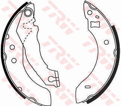 Trw Bremsbackensatz [Hersteller-Nr. GS6151] für Ford von TRW