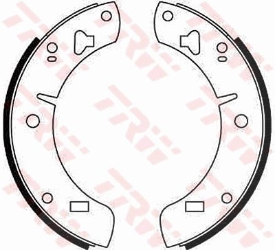Trw Bremsbackensatz [Hersteller-Nr. GS6129] für Mg, Reliant von TRW