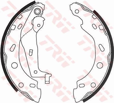 Trw Bremsbackensatz [Hersteller-Nr. GS8685] für Smart von TRW