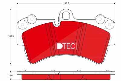 Trw Bremsbeläge COTEC vorne (Satz) [Hersteller-Nr. GDB1548DTE] für Audi, Porsche, VW von TRW