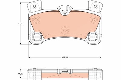 Trw Bremsbelagsatz, Scheibenbremse [Hersteller-Nr. GDB1775] für Audi, Porsche, VW von TRW