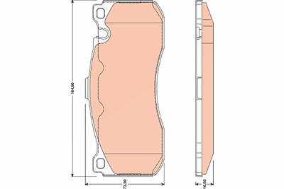 Trw Bremsbelagsatz, Scheibenbremse [Hersteller-Nr. GDB1802] für BMW von TRW