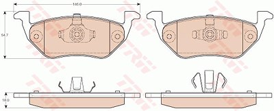 Trw Bremsbelagsatz, Scheibenbremse [Hersteller-Nr. GDB1754] für Ford, Mazda von TRW