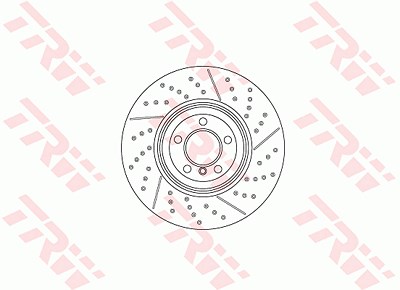 Trw 1x Bremsscheibe [Hersteller-Nr. DF6600S] für BMW von TRW