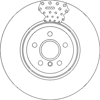 Trw 1x Bremsscheibe [Hersteller-Nr. DF6605S] für BMW von TRW