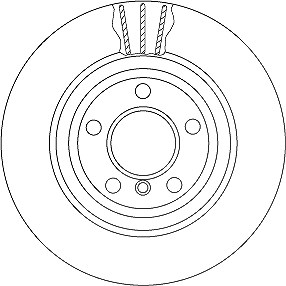 Trw 1x Bremsscheibe [Hersteller-Nr. DF6617S] für BMW von TRW