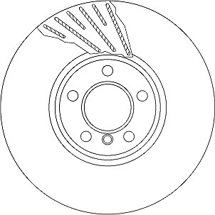 Trw 1x Bremsscheibe [Hersteller-Nr. DF6612S] für BMW von TRW