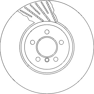 Trw 1x Bremsscheibe [Hersteller-Nr. DF6614S] für BMW von TRW