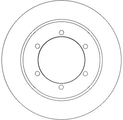 Trw Bremsscheibe [Hersteller-Nr. DF6790] für Nissan von TRW