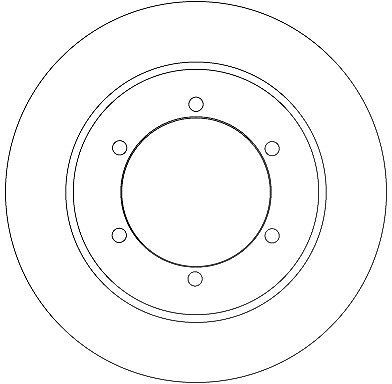 Trw Bremsscheibe [Hersteller-Nr. DF6790] für Nissan von TRW