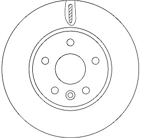 Trw Bremsscheibe Vorderachse Belüftet [Hersteller-Nr. DF6819] für Opel, Vauxhall von TRW