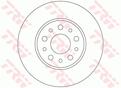 Trw 1x Bremsscheibe [Hersteller-Nr. DF6228] für Fiat von TRW