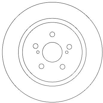 Trw Bremsscheibe [Hersteller-Nr. DF6920] für Lexus, Toyota von TRW