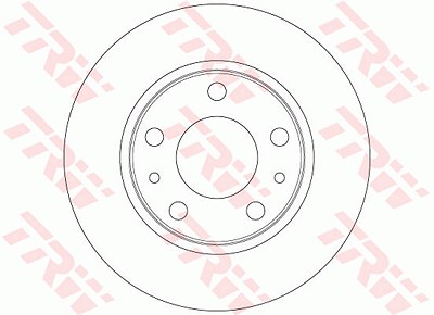 Trw Bremsscheibe [Hersteller-Nr. DF6412] für Iveco von TRW