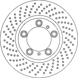 Trw 1x Bremsscheibe [Hersteller-Nr. DF6778S] für Porsche von TRW
