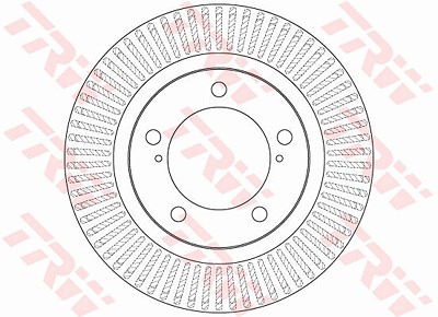 Trw Bremsscheibe [Hersteller-Nr. DF6239S] für Toyota von TRW