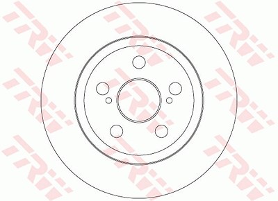 Trw Bremsscheibe [Hersteller-Nr. DF6331] für Toyota von TRW