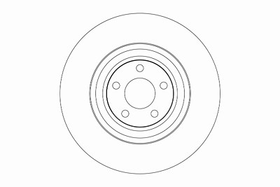 Trw 1x Bremsscheibe Vorderachse Belüftet [Hersteller-Nr. DF4268S] für Audi, VW von TRW