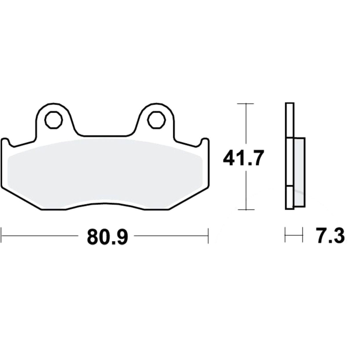 Trw mcb534 bremsbeläge bremsklotz standard von TRW