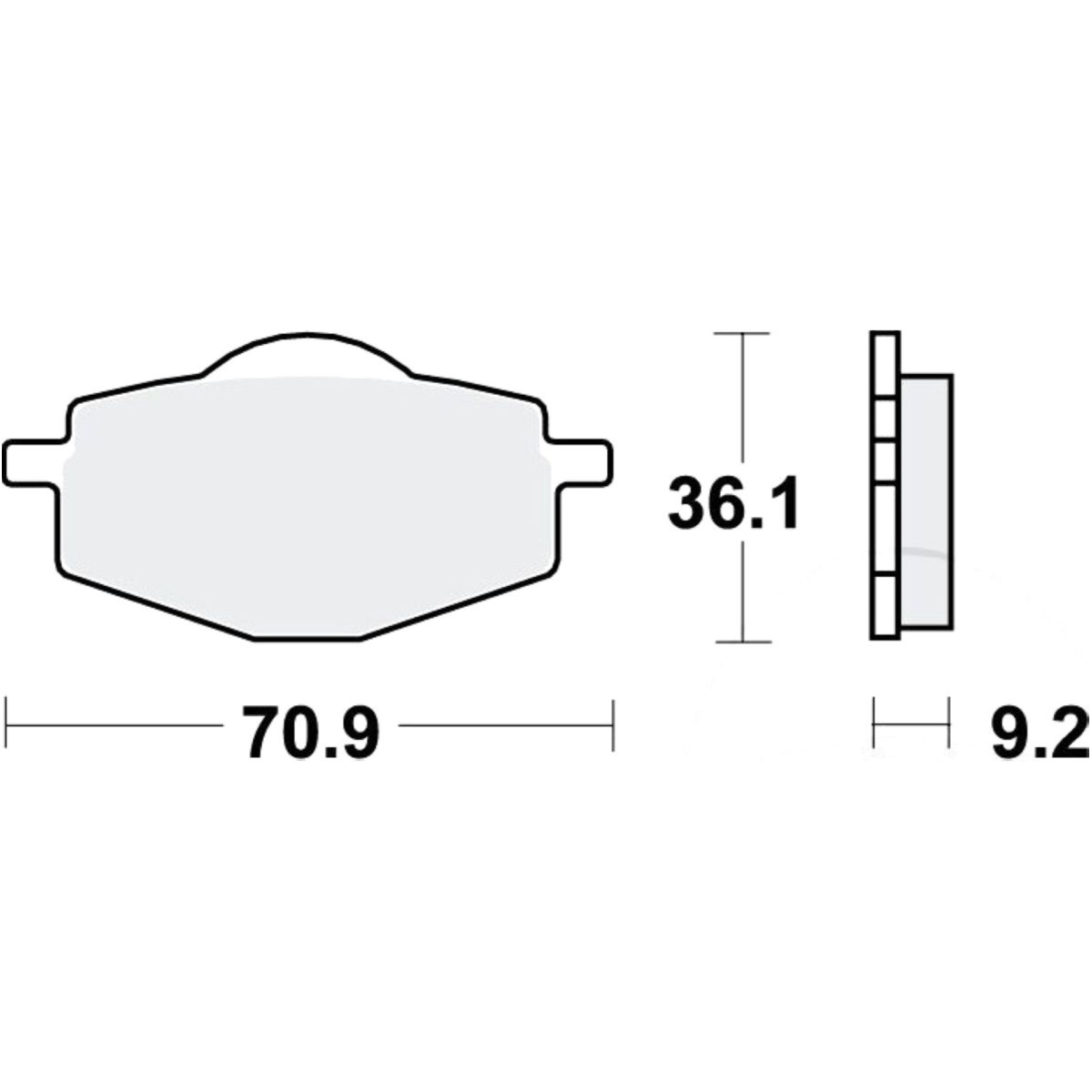 Trw mcb539 bremsbeläge bremsklotz standard von TRW