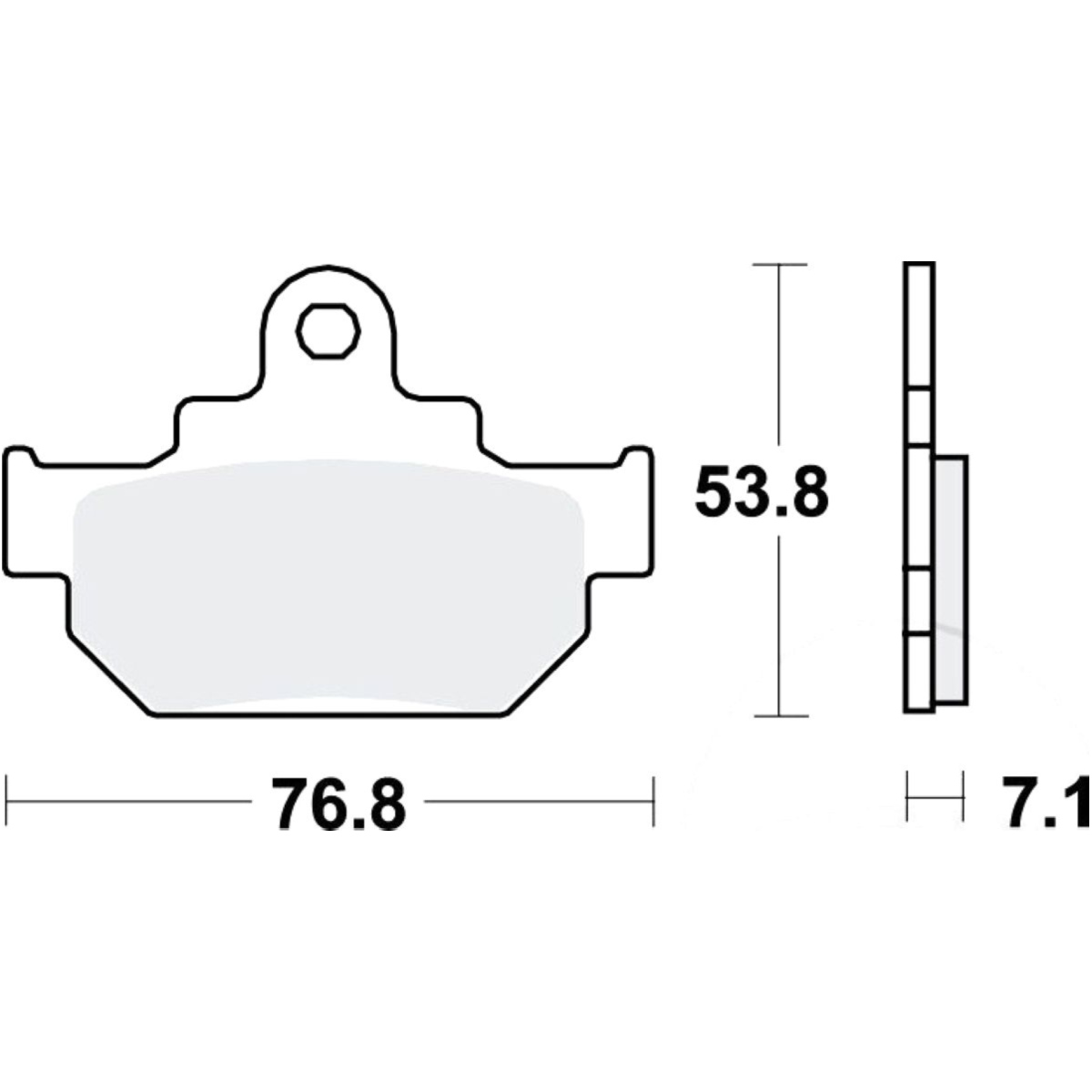 Trw mcb550 bremsbeläge bremsklotz standard von TRW