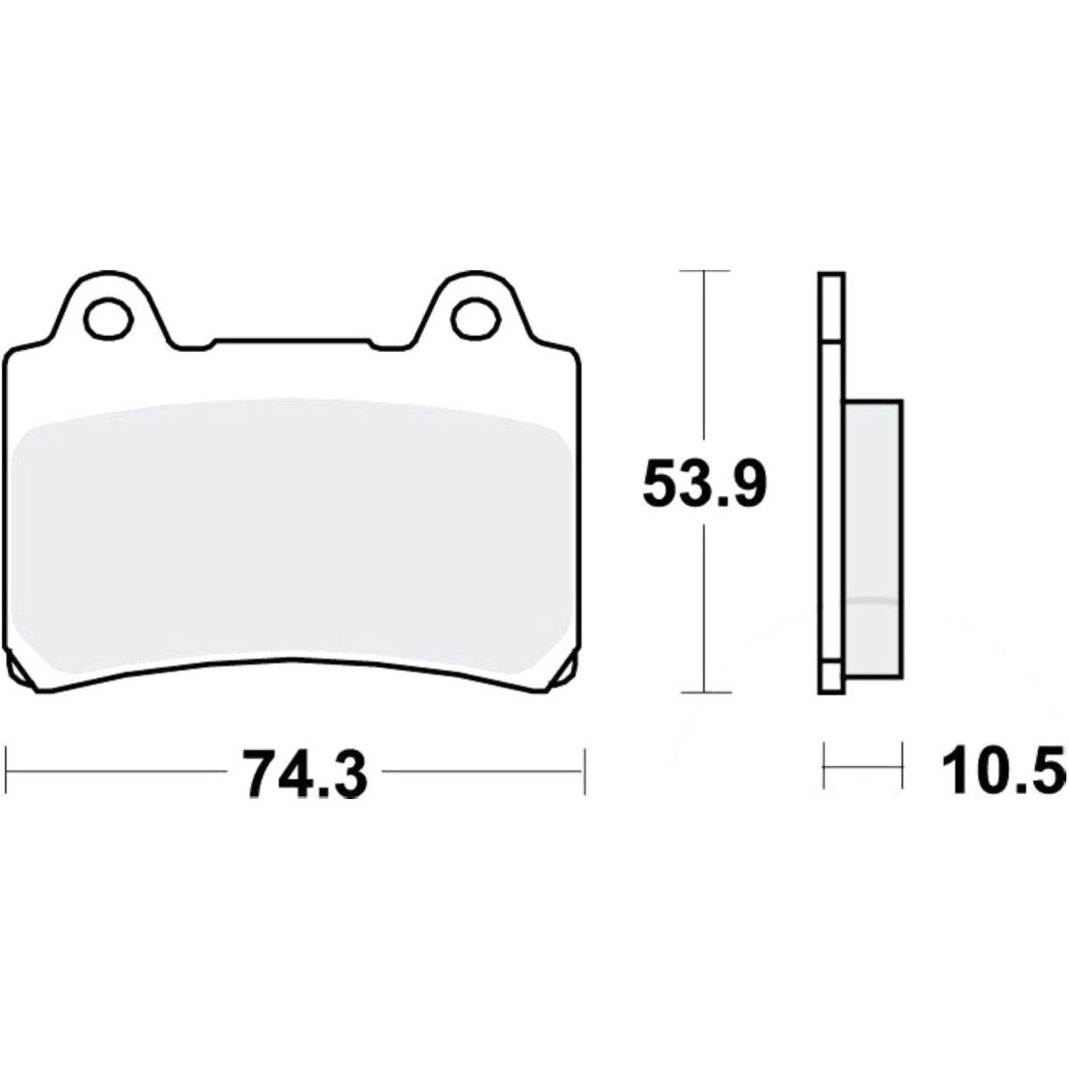 Trw mcb559 bremsbeläge bremsklotz standard von TRW