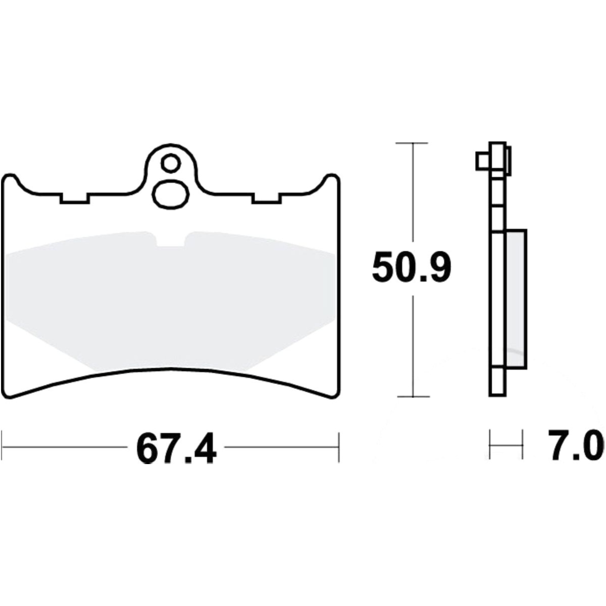 Trw mcb572 bremsbeläge bremsklotz standard von TRW