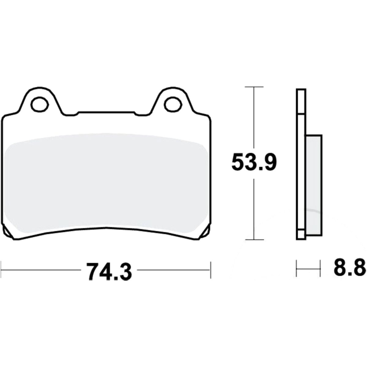 Trw mcb584 bremsbeläge bremsklotz standard von TRW
