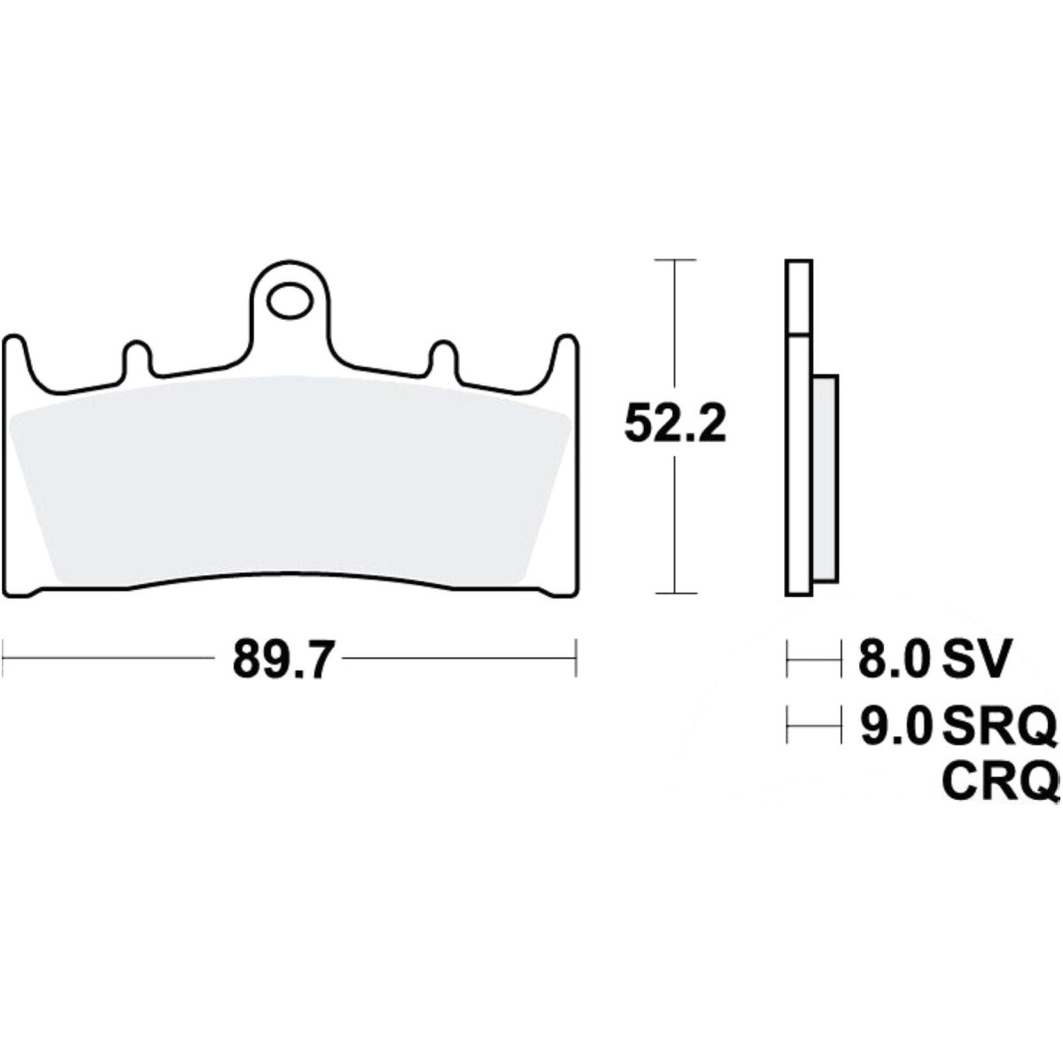 Trw mcb659 bremsbeläge bremsklotz standard von TRW