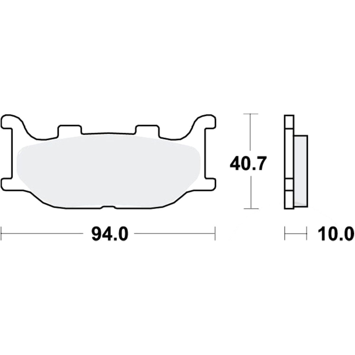 Trw mcb666 bremsbeläge bremsklotz standard von TRW