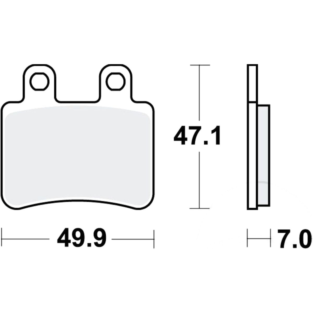 Trw mcb735 bremsbeläge bremsklotz standard von TRW