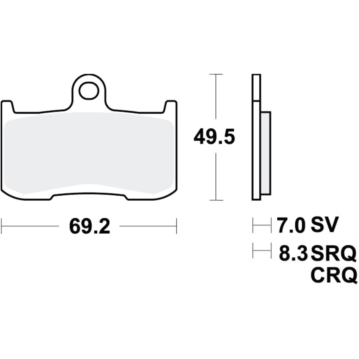 Trw mcb737 bremsbeläge bremsklotz standard von TRW