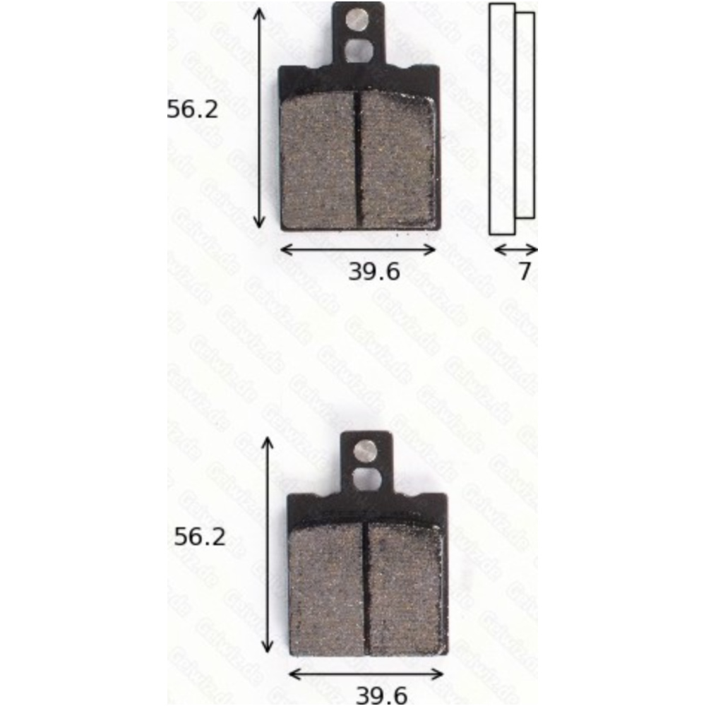 Trw mcb75 bremsklötze scheibenbremsbeläge mcb 075 mit abe von TRW