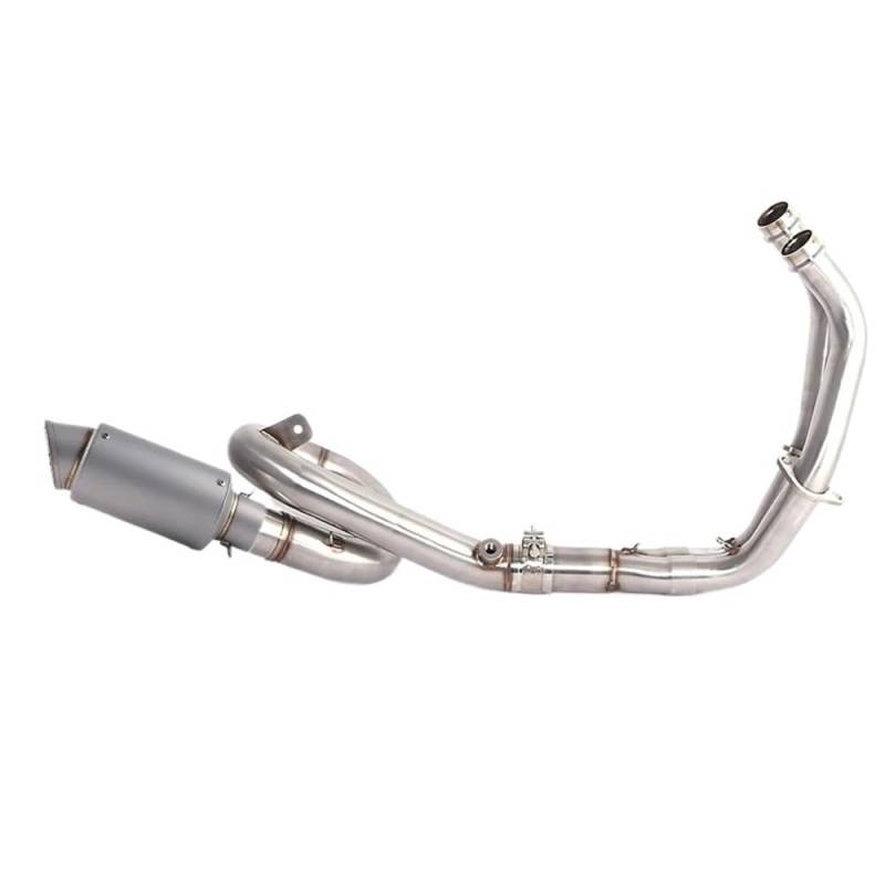 Motorrad Auspuffrohr Für FZ-07 Für MT-07 Auspuff Für FZ07 MT07 XSR 700 2014-2017 Motorrad Auspuff Vorne Rohr Schalldämpfer Volle System von TRWWFEXO