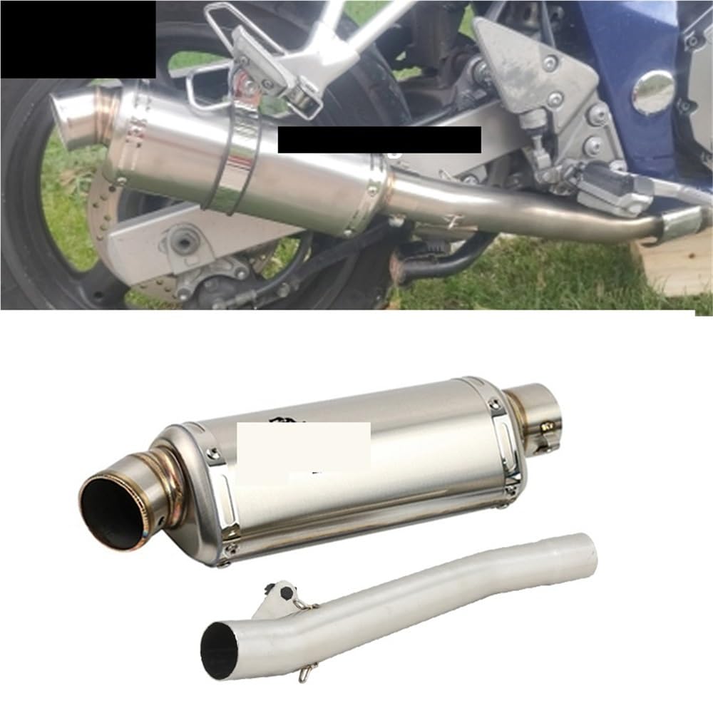 Motorrad Auspuffrohr Für GSF600 Für Ba&ndit 600 1995-2006 Motorrad Auspuff Mid Link Rohr Schalldämpfer Für Escape Edelstahl Rohr von TRWWFEXO