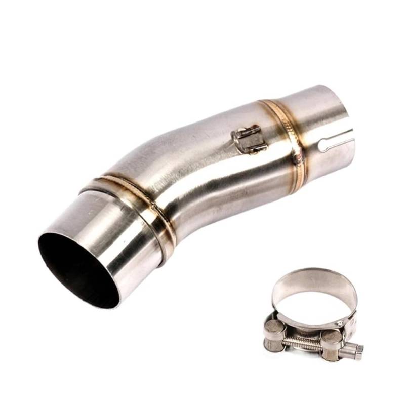 Motorrad Auspuffrohr Motorrad Auspuffrohr Mittleren Link Für Für NI&nja 400 Z400 Z250 2017-2021 51mm Tubo De Für Escape Schalldämpfer von TRWWFEXO
