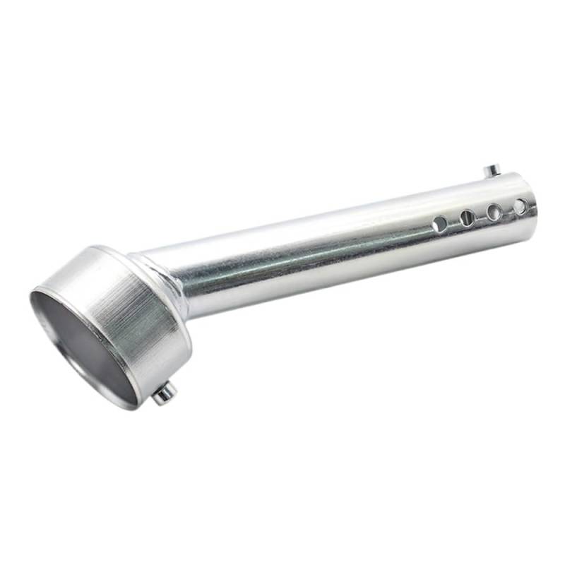 Motorrad Auspuffrohr Motorrad-Auspuffschalldämpfer Verstellbar DB-Killer-Schalldämpfer Geräuschunterdrückung Universal Chrom 48 Mm von TRWWFEXO