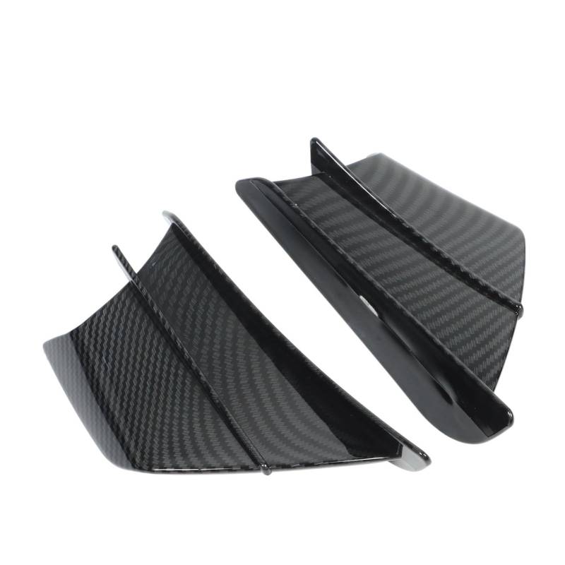 Motorrad Seitenverkleidung Zubehör Motorradzubehör Wing Style Seitenverkleidungen Winglets Universal Spoiler Side Cowl Cover Panel Verkleidung Seitenflügel von TRWWFEXO