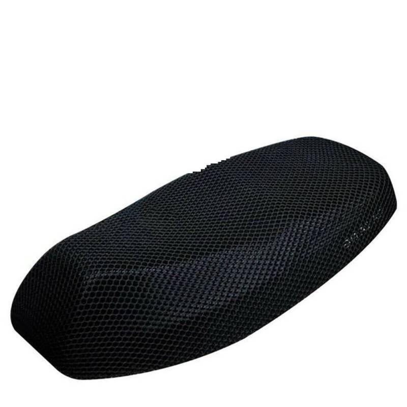 TRWWFEXO Wetterfestes Motorradsitzcover Anti-Rutsch-Kissen Polyester Mesh Net Atmungsaktives Mesh Sitzbezug Motorrad Roller Atmungsaktiver Sitzbezug Schutzpolster Motorradsitzbezug in Grau von TRWWFEXO