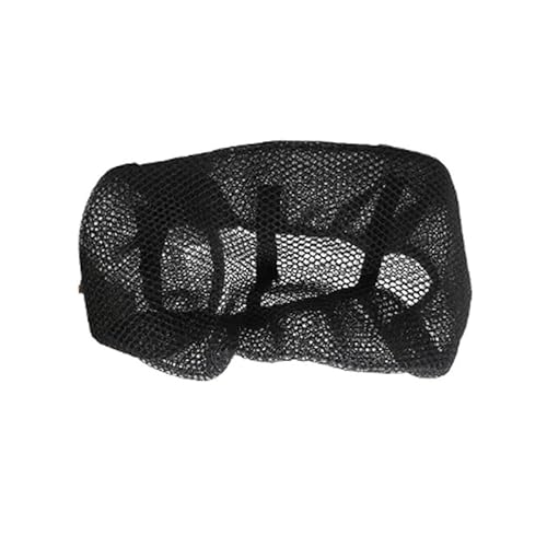TRWWFEXO Wetterfestes Motorradsitzcover Atmungsaktives Cool Mesh Motorrad Moped Motorrad Roller Sitzbezüge Kissen Anti-Rutsch-Abdeckung Gitter Schutzpolster Motorradsitzbezug in Grau von TRWWFEXO