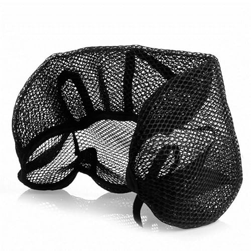 TRWWFEXO Wetterfestes Motorradsitzcover Atmungsaktives Cool Mesh Motorrad Moped Motorrad Roller Sitzbezüge Kissen Anti-Rutsch-Abdeckung Gitter Schutzpolster Motorradsitzbezug in Grau von TRWWFEXO