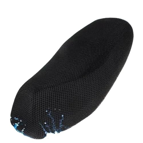 TRWWFEXO Wetterfestes Motorradsitzcover Cool Mesh-Motorrad-Sitzbezug, Atmungsaktive Roller-Sitzbezüge, Kissen, Anti-Rutsch-Bezug, Gitter-Schutzpolster Motorradsitzbezug in Grau von TRWWFEXO