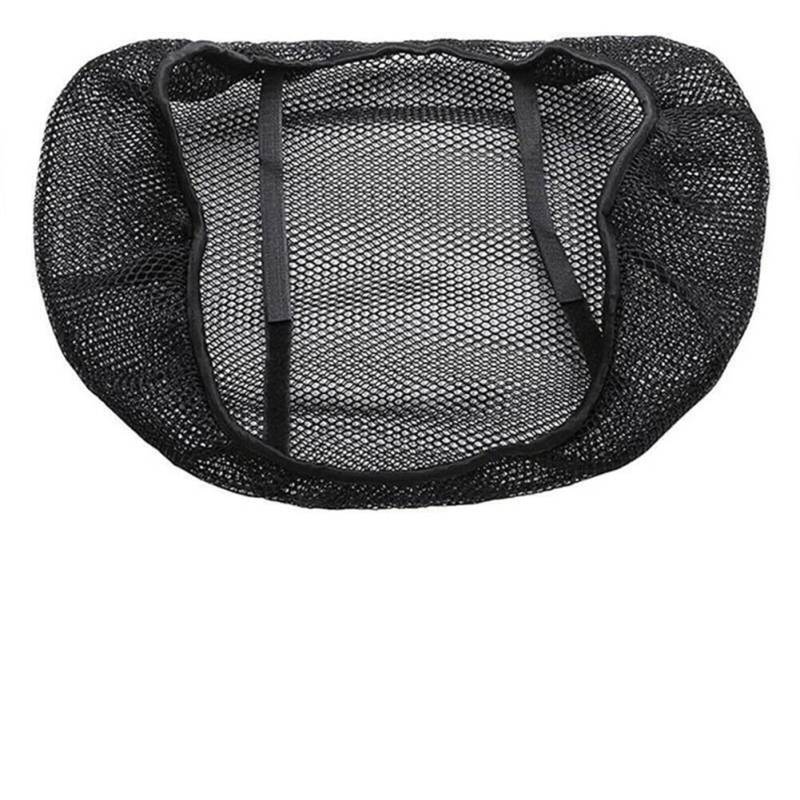 TRWWFEXO Wetterfestes Motorradsitzcover Motorradzubehör Motorrad-Sitzkissenbezug Anti-Rutsch-Kissen Mesh-Netz Elektrofahrrad Atmungsaktiver Mesh-Sitzbezug Motorradsitzbezug in Grau von TRWWFEXO