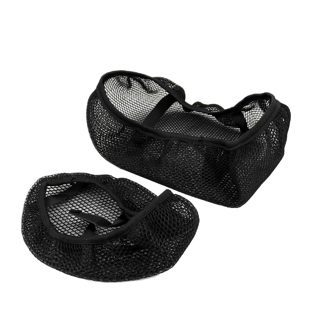 TRWWFEXO Wetterfestes Motorradsitzcover Zubehör Motorrad-Sitzbezüge Honeycomb Mesh Sitzkissen für für Tenere 700 für World für Raid 2022 - Motorradsitzbezug in Grau von TRWWFEXO