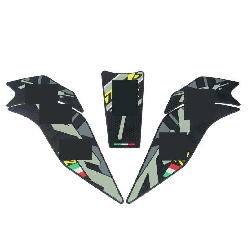 Tankdeckel Pad Motorrad Protector Tank Pad Seite Kraftstoff Kit Knie Aufkleber Decals Für TRK702X ADV 2023 2024 Tank Schutz Aufkleber von TRWWFEXO